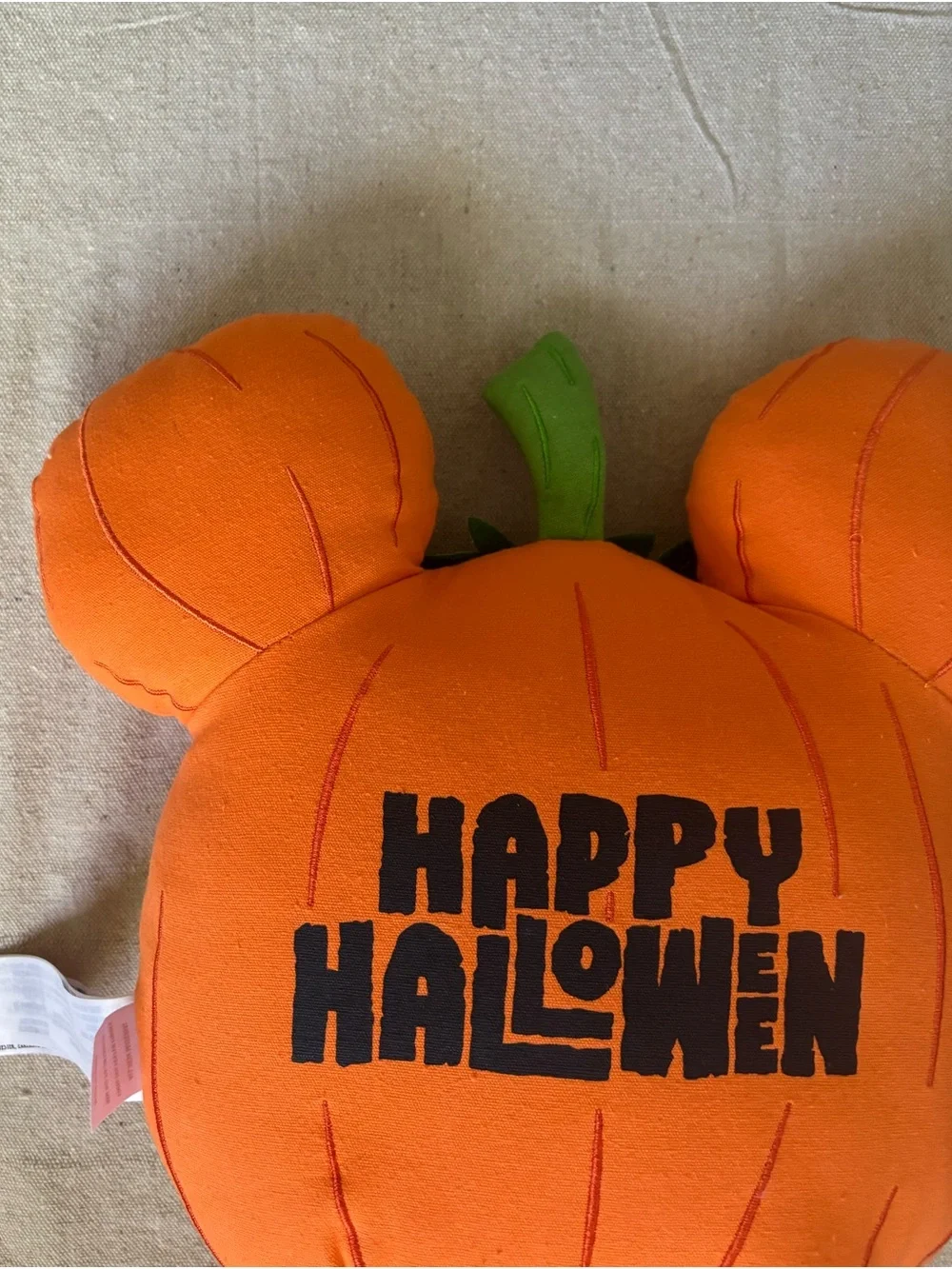 Disney Parks Halloween Mickey Pumpkin Pillow Jack-O-Lantern Plush 2022